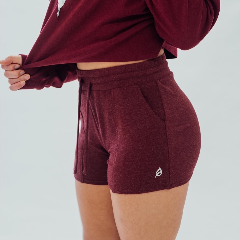 NWT P’tula Lounge Shorts in Cranberry